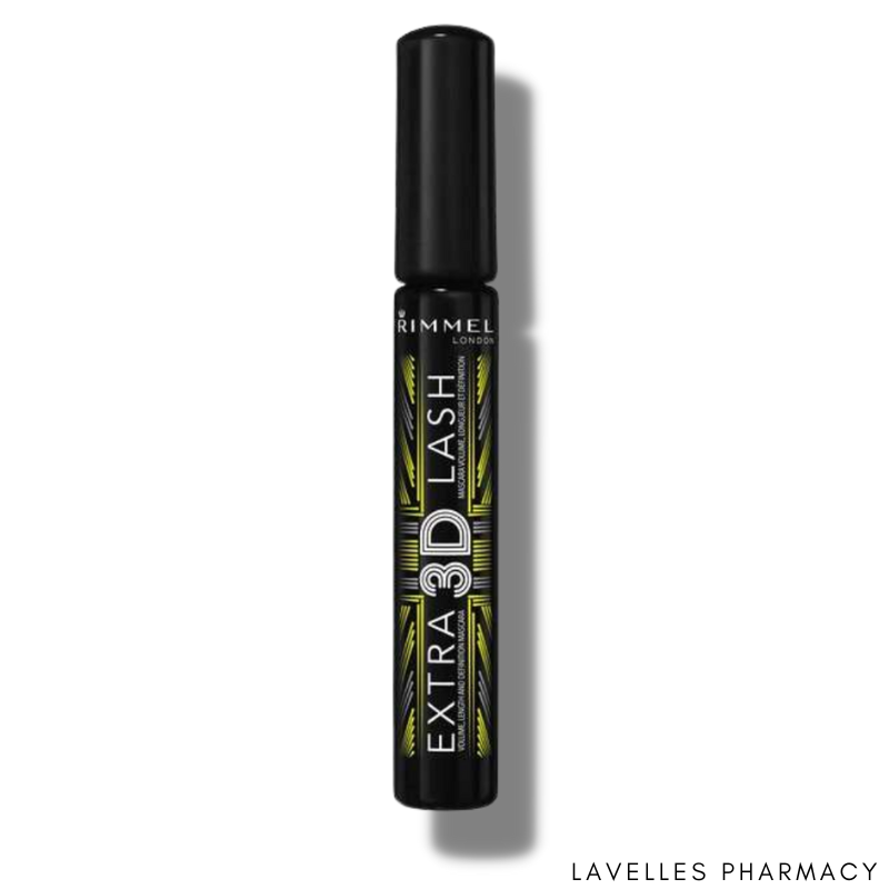 Rimmel London Extra 3D Extreme Black Mascara 8ml