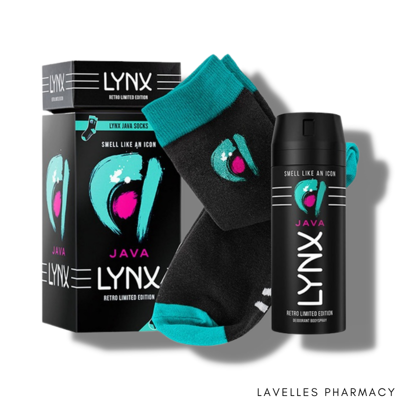 Lynx Java Retro Socks & Body Spray Giftset