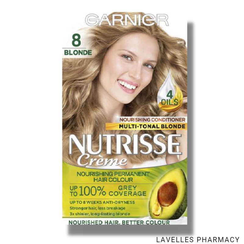 Garnier Nutrisse Permanent Hair Colour ‘8 Blonde’