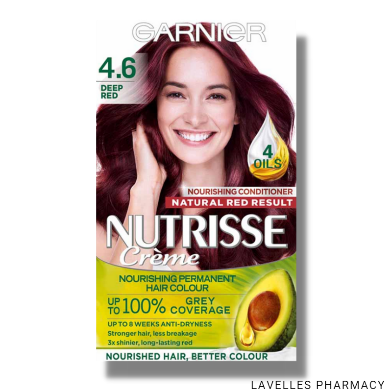 Garnier Nutrisse Permanent Hair Colour ‘4.6 Deep Red’