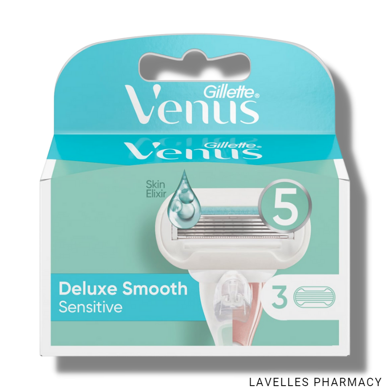 Gillette Venus Deluxe Smooth Sensitive Razor Blade Refill’s 3 Pack