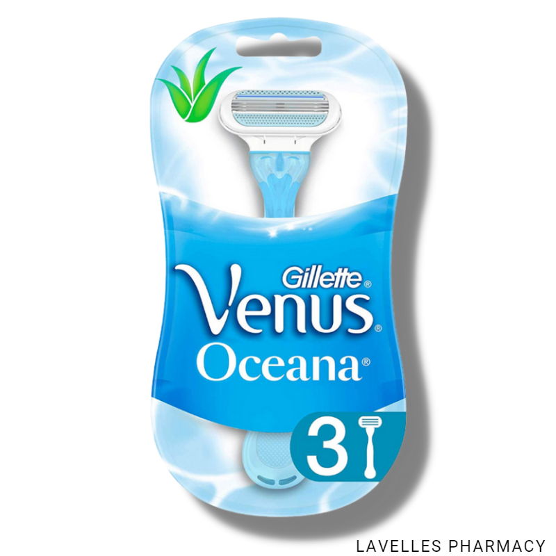 Gillette Venus Oceana 3 Blade Disposable Razors 3 Pack