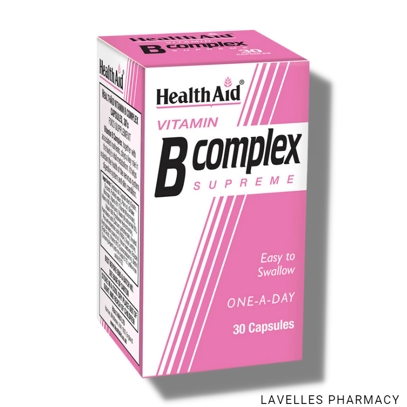 HealthAid Vitamin B Complex Supreme Capsules 30 Pack
