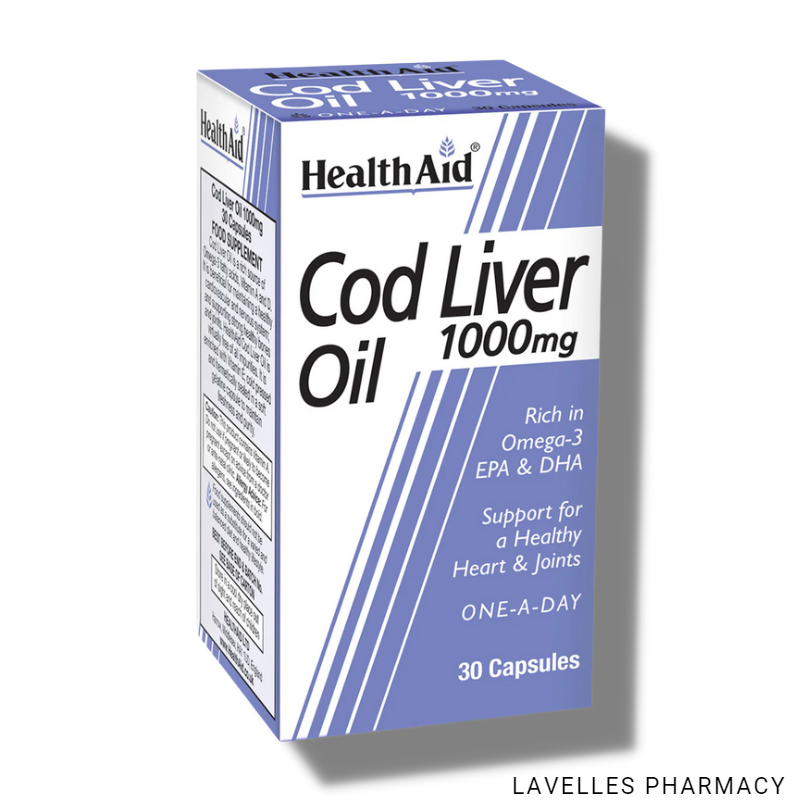 HealthAid Cod Liver Oil 1000mg Capsules 30 Pack