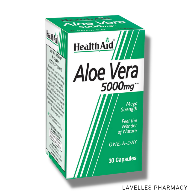 HealthAid Aloe Vera 5000mg Capsules 30 Pack