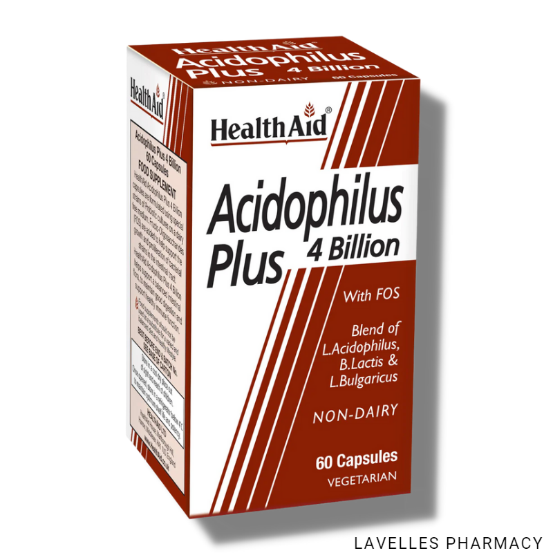 HealthAid Acidophilus Plus 4 Billion Capsules 60 Pack