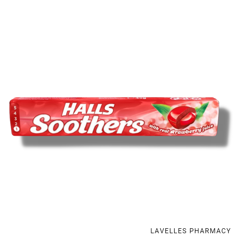 Halls Soothers Strawberry Lozenges 10 Pack