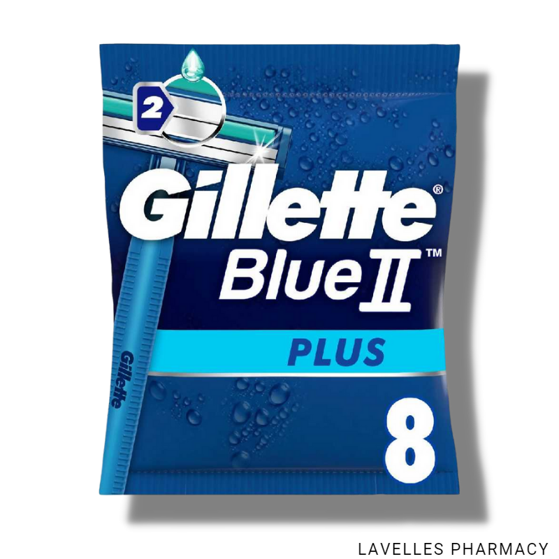 Gillette Blue II Plus Disposable Razors 8 Pack