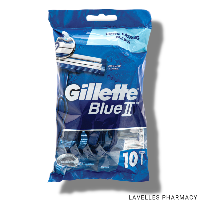 Gillette Blue II Disposable Razors 10 Pack