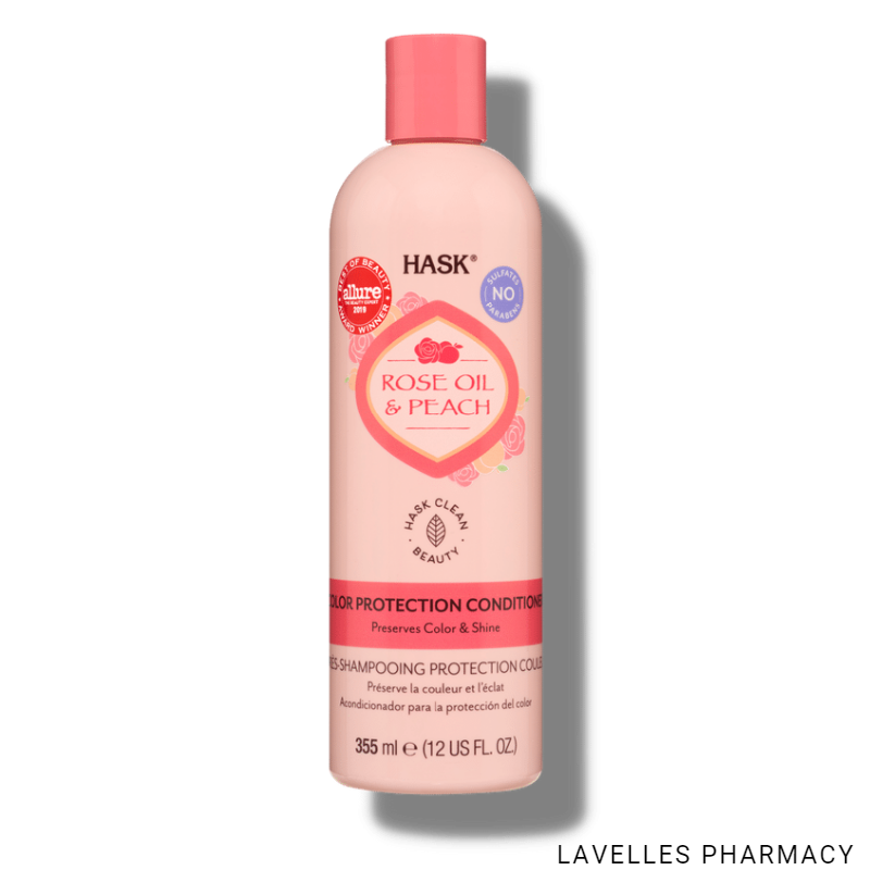 Hask Rose Oil & Peach Colour Protection Conditioner 355ml