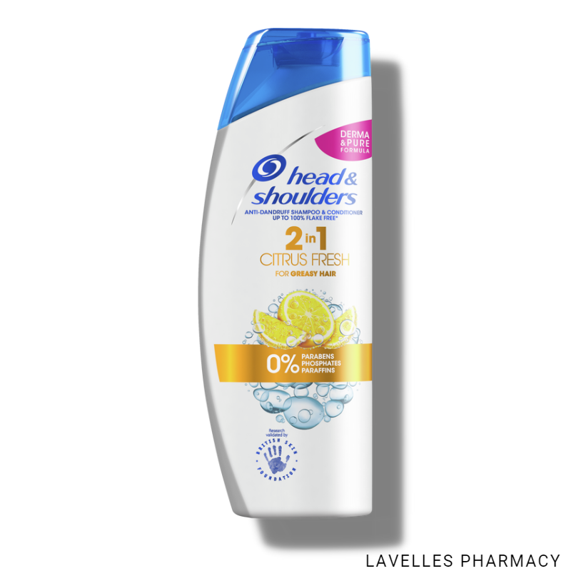 Head & Shoulders Citrus Fresh Anti-Dandruff 2-In-1 Shampoo & Conditioner 300ml