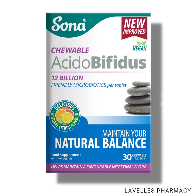 Sona AcidoBifidus Chewable Probiotic 30 Pack